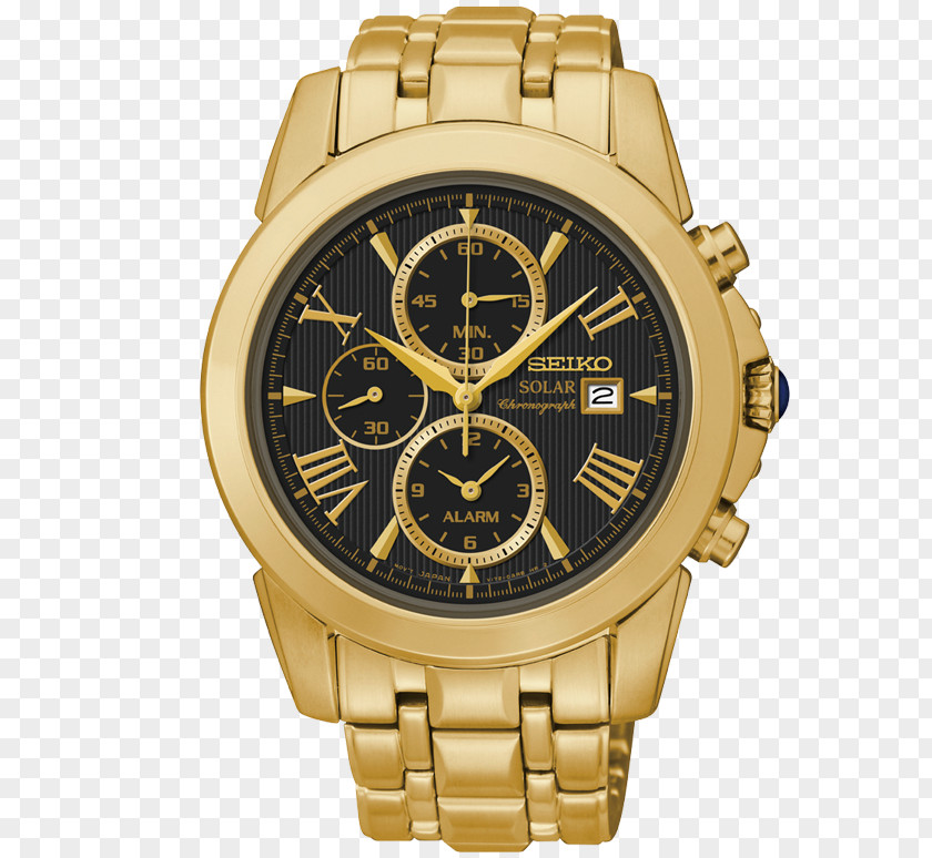 Alarm Watch Seiko Solar-powered Jewellery Chronograph PNG