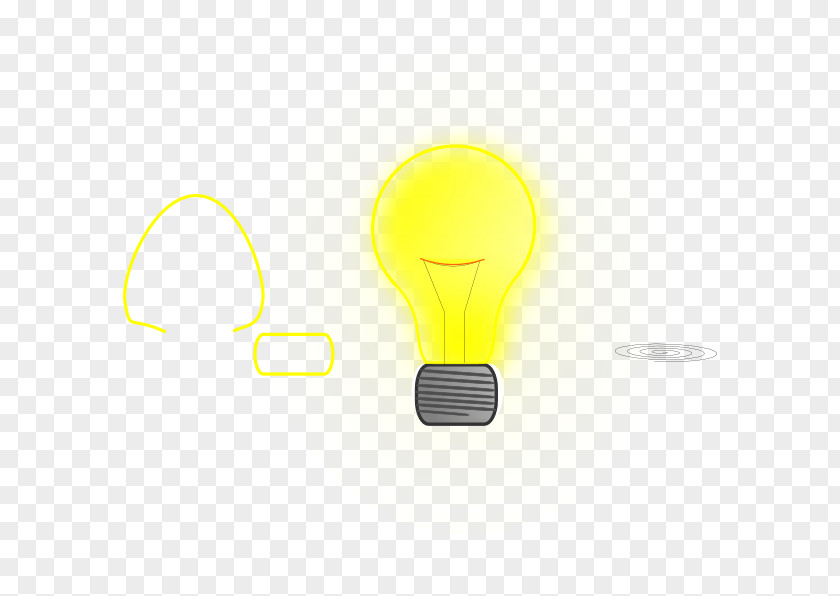 Light Bulb Line Font PNG