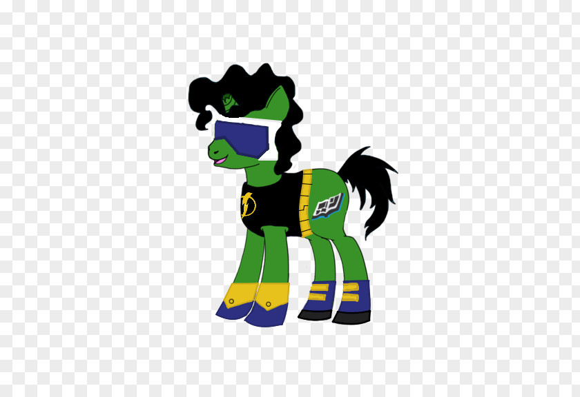 Static Shock Horse Clip Art Illustration Green Character PNG