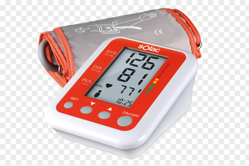 Blood Pressure Machine Sphygmomanometer Solac Pulse Heart Arrhythmia Augšdelms PNG
