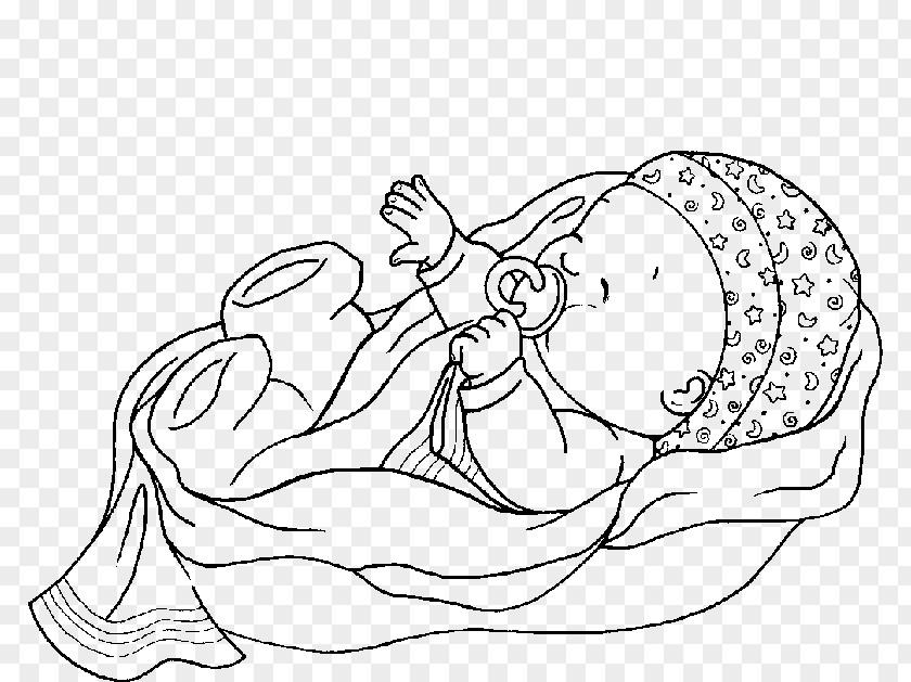Child Coloring Book Infant Doll Page PNG