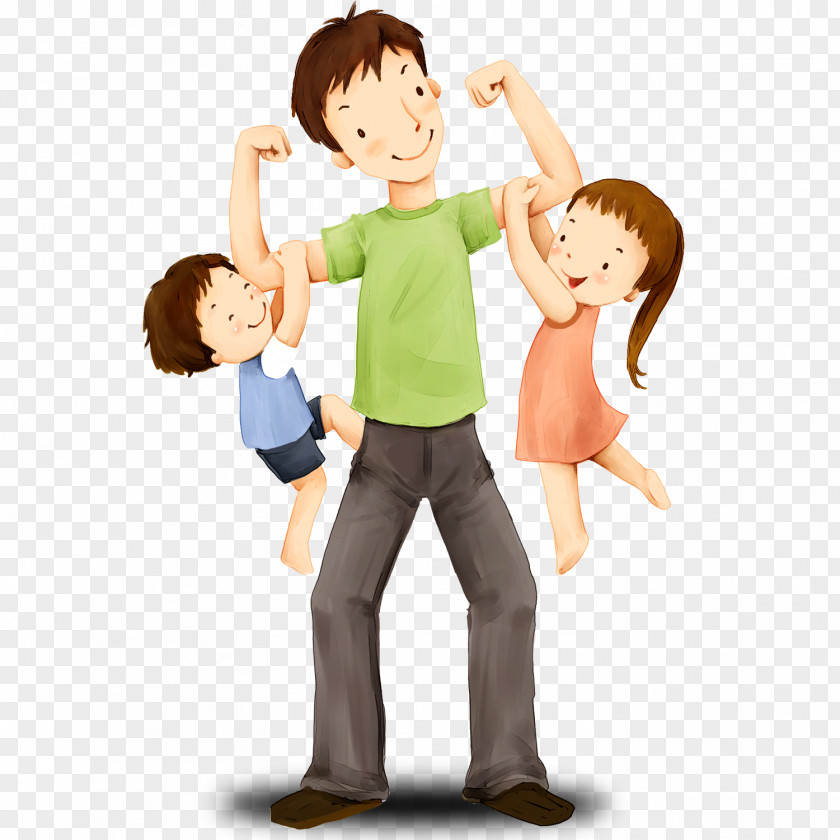 Papa Father's Day Child Family Happiness PNG