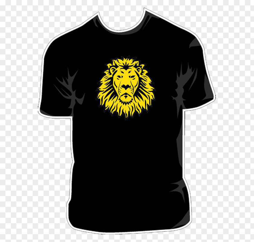Picture Of A Lion Face Printed T-shirt Clothing Clip Art PNG