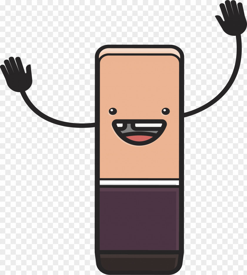 Cartoon Two Color Eraser Computer File PNG