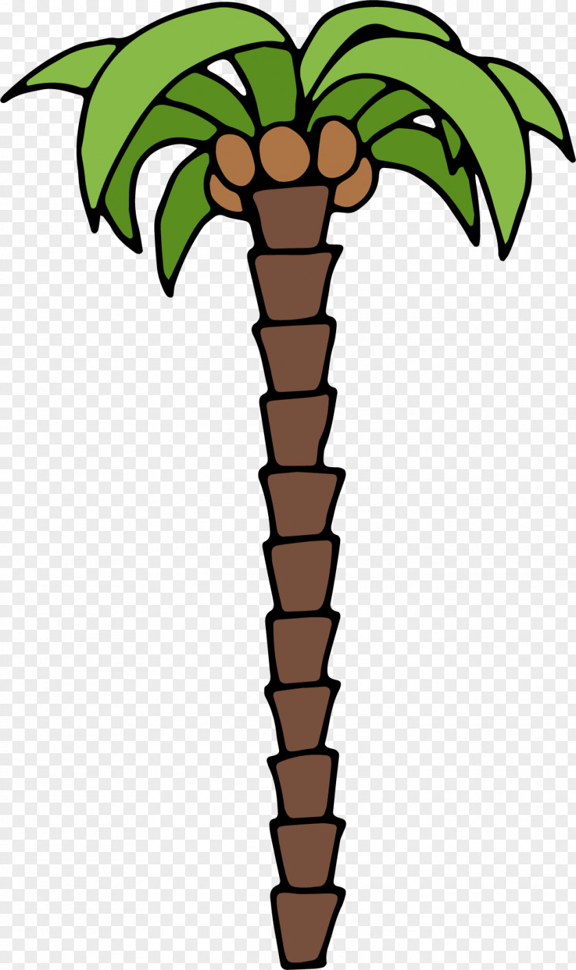 Green Coconut Cartoon Milk Tree PNG