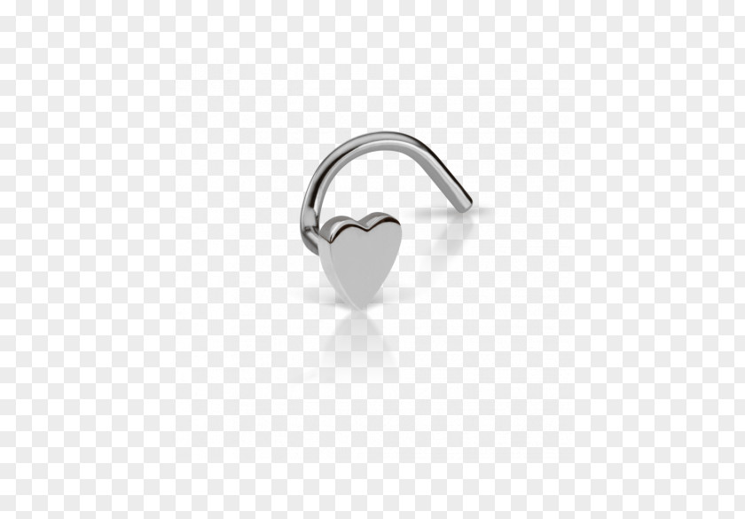Silver Body Jewellery Nose Piercing PNG