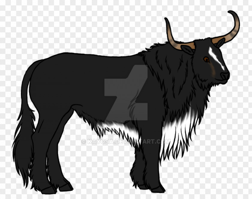 Black And White Cow Name Breed Domestic Yak Cattle Ox Illustration Wildlife PNG