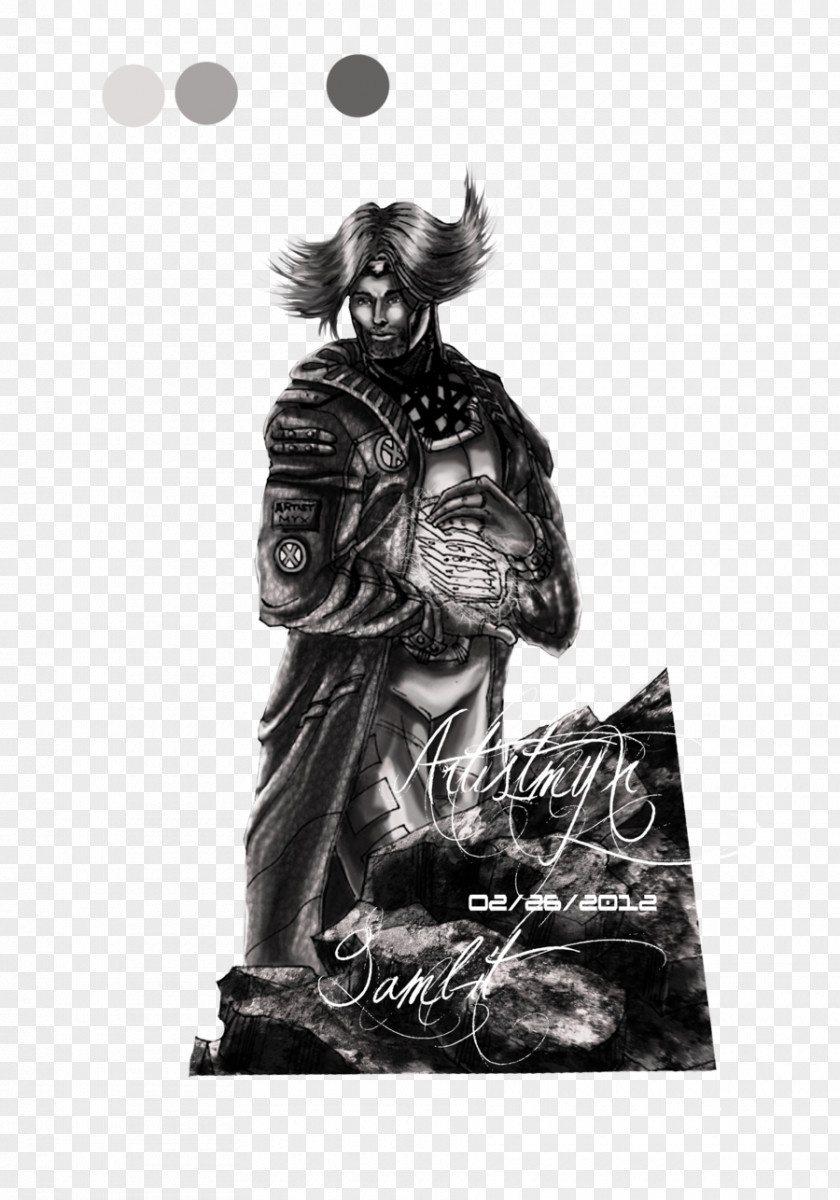Gambit Black And White Monochrome Photography Art Statue PNG