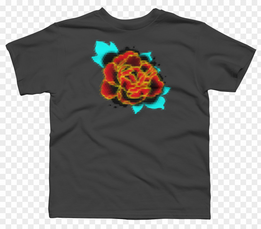 Hand-painted Peony Printed T-shirt Clothing Design By Humans PNG
