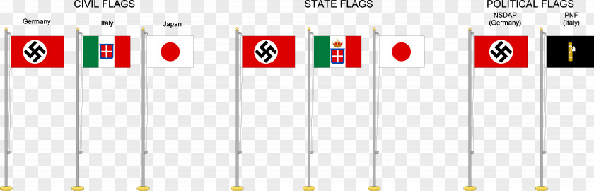 National Colours Of Germany Tripartite Pact Second World War First Flag Axis Powers PNG
