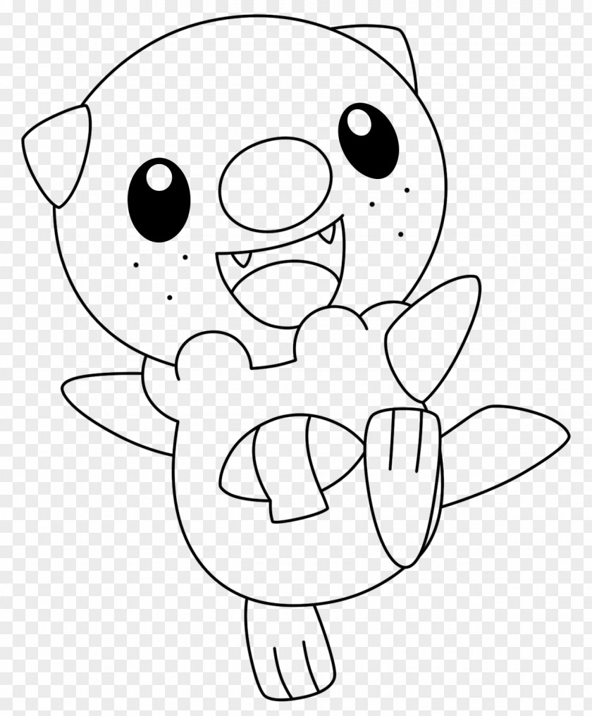 Pikachu Pokemon Black & White Pokémon Sun And Moon Oshawott Coloring Book PNG