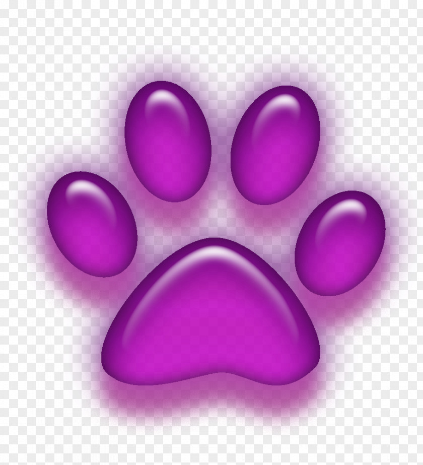 Watercolor Purple Dog Cat Paw Desktop Wallpaper Clip Art PNG