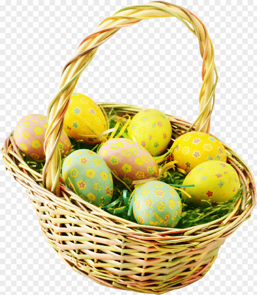Easter Bunny Egg Basket Hunt PNG
