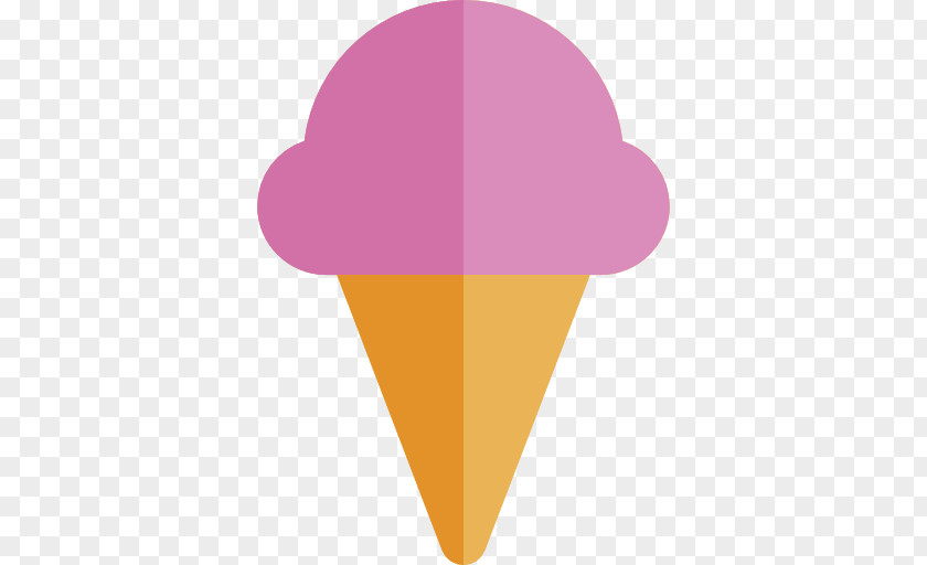 Ice Cream Cone Purple PNG