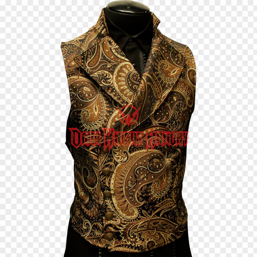 Jacket Steampunk Waistcoat Gilets Gothic Fashion Brocade PNG