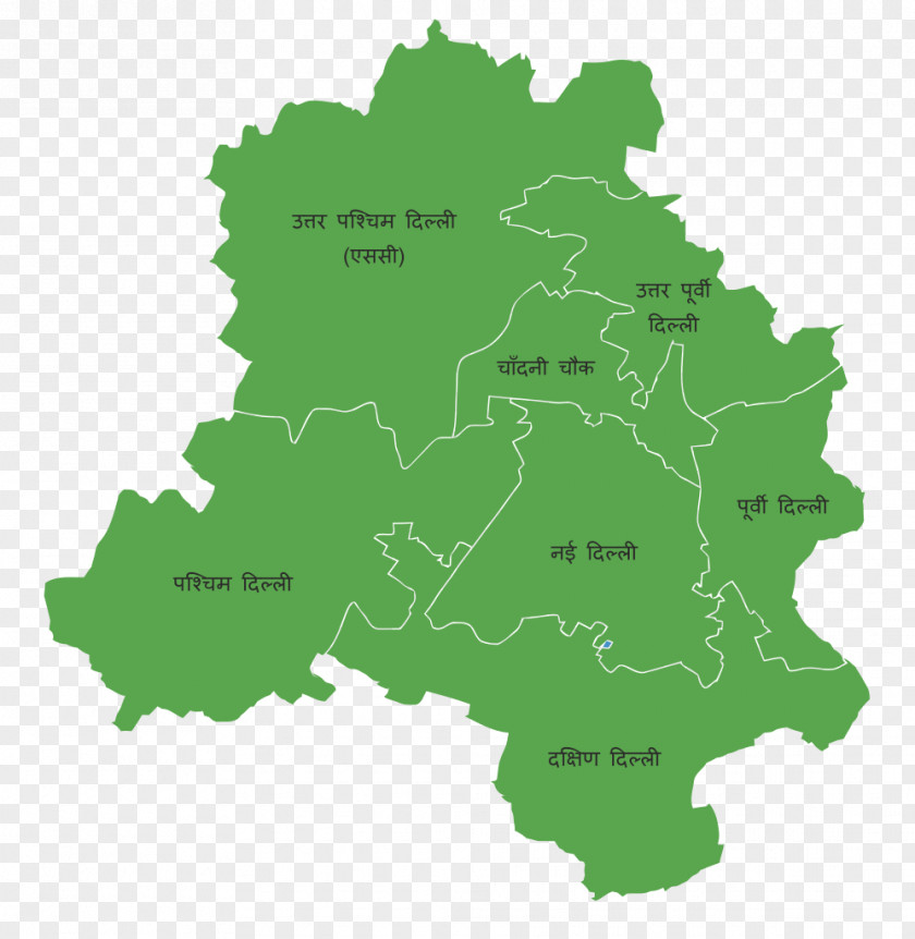 Map Delhi Legislative Assembly Election, 2015 Blank PNG