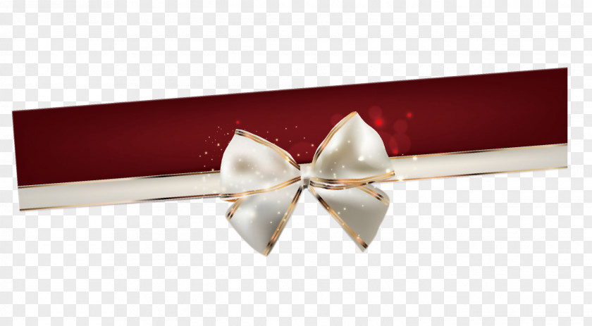 Vector Silver Bow Decoration Euclidean PNG