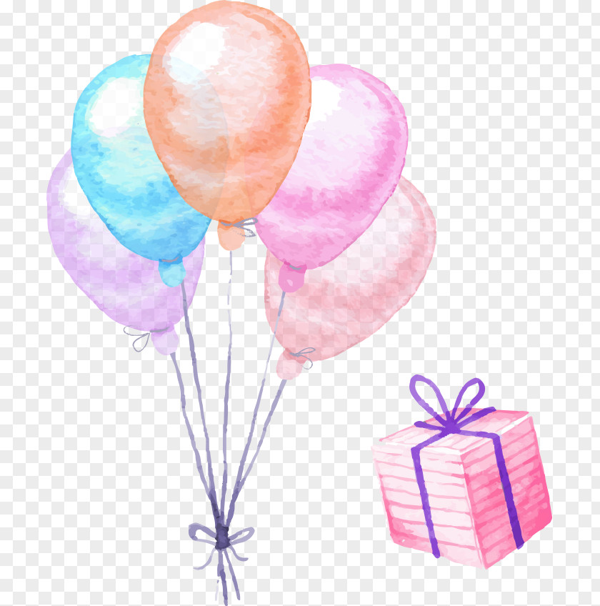 Balloon Christmas Gift PNG