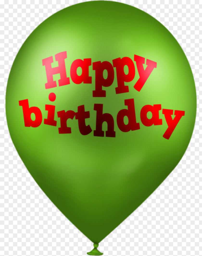 Balloon Happy Birthday Happiness Green PNG