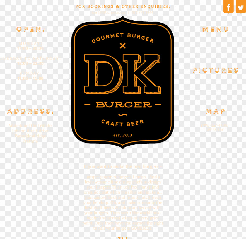 Gourmet Burgers DK Burger Beer Logo Bar Waterkloof PNG