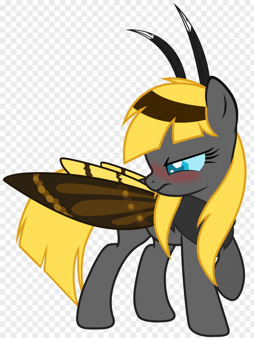 Moth Pony Horse Honey Bee Equestria PNG