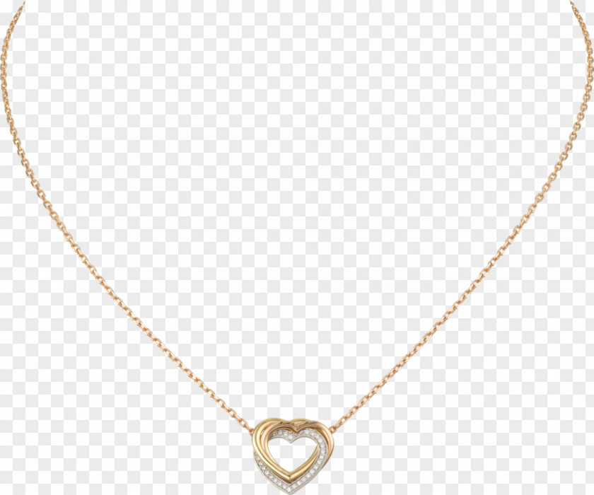 Necklace Colored Gold Carat Brilliant PNG