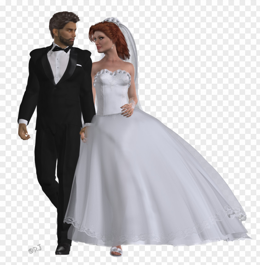 Valentines Day Painted The Bride And Groom Wedding Dress Shoulder Party PNG