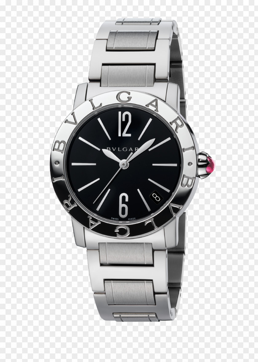Bulgari Watches Silver Black Watch Female Form Automatic TAG Heuer Jewellery Omega Seamaster PNG