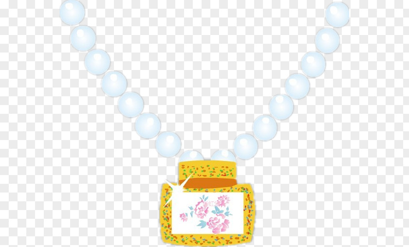 Necklace Material Yellow Pattern PNG