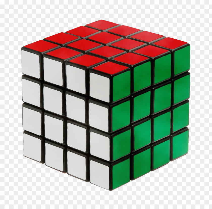 Toy Green Rubik's Cube Pattern Square PNG