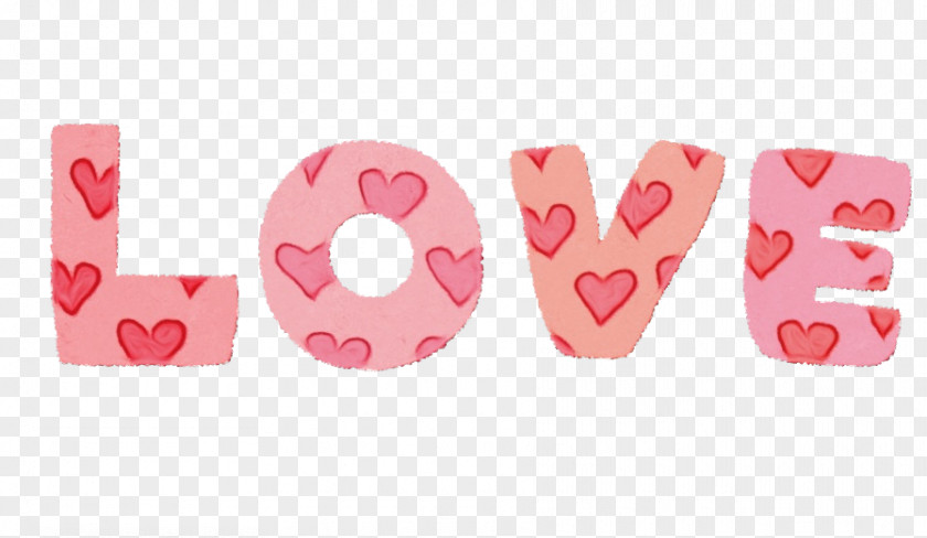 Heart Pink Font PNG