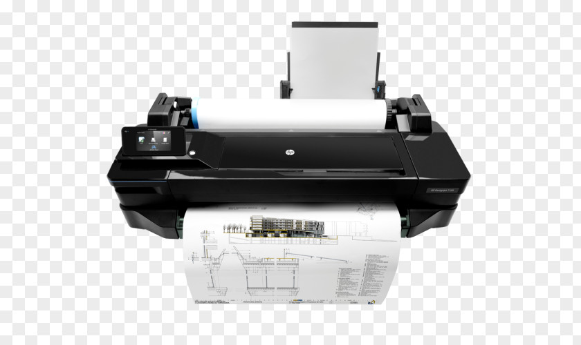 Hewlett-packard Hewlett-Packard Wide-format Printer HP DesignJet T120 Plotter PNG