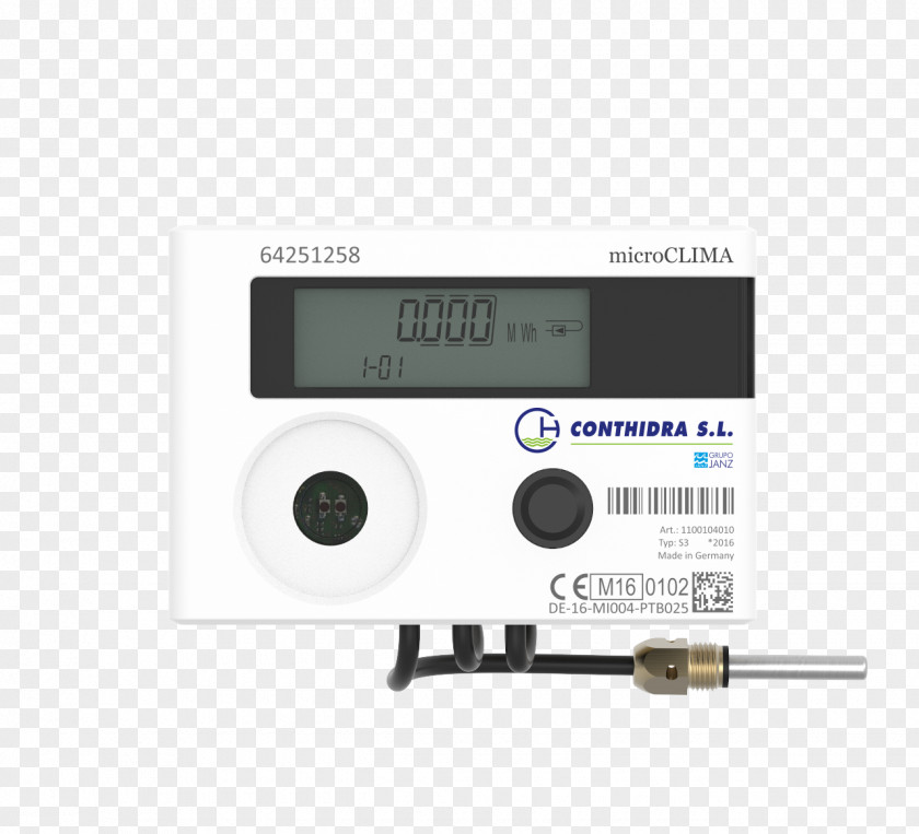 Red Bus Measuring Instrument Heat Meter Counter Tecnocalor S.A PNG