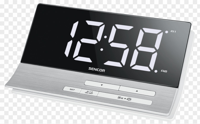 Retro Electro Alarm Clocks Sencor Table Display Device PNG