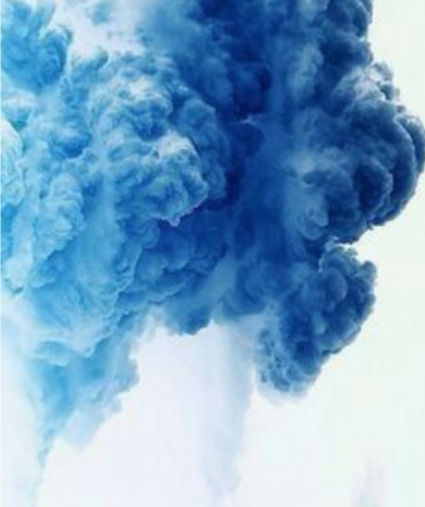 Aesthetics Blue Drawing Art PNG Art, smoke color clipart PNG