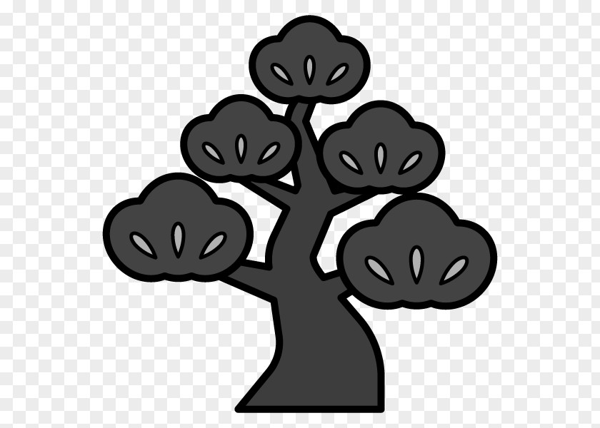 Tree Black And White Pine Clip Art PNG
