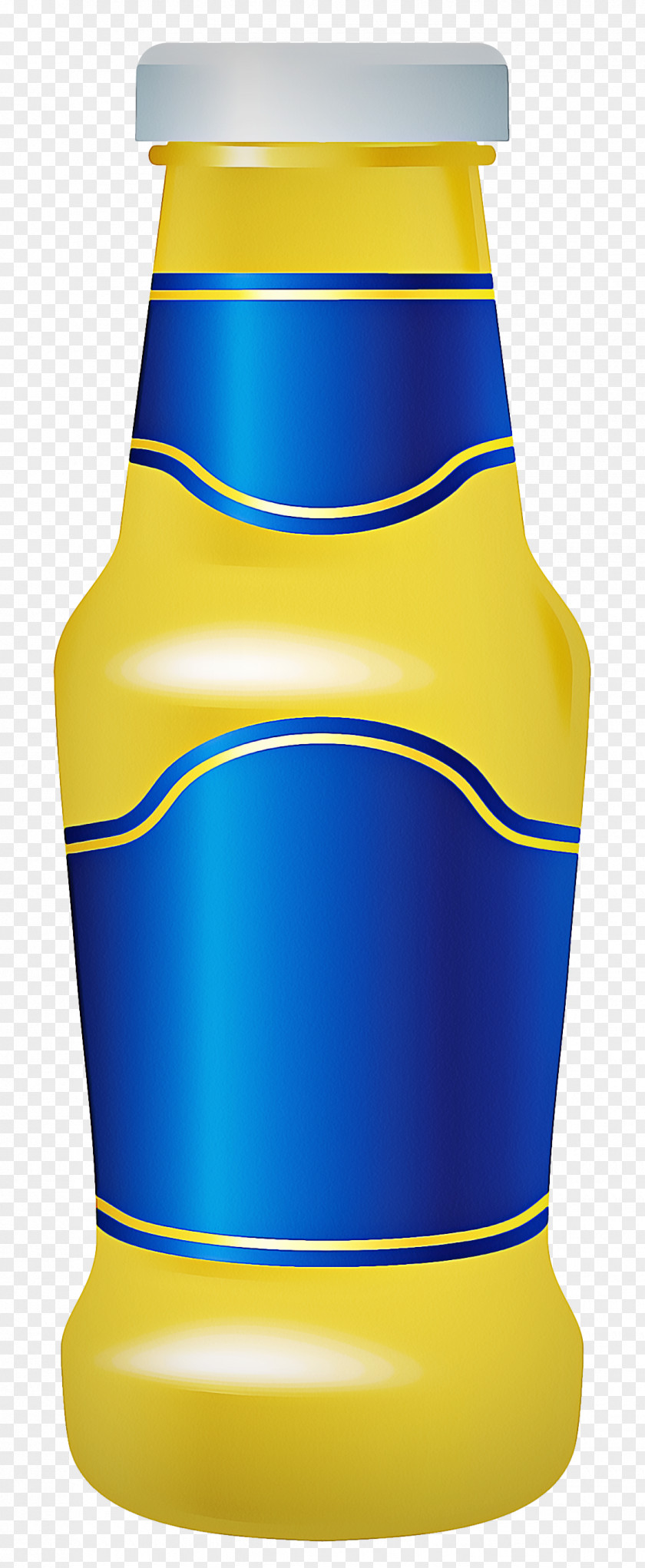 Water Bottle Beer Yellow Electric Blue Drink PNG