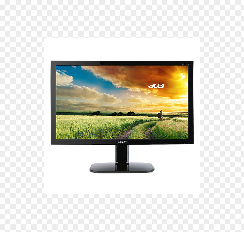 Acer Palmatum Thunb Computer Monitors 61cm 24'' W 5ms 100m:1 Acm 250nits Led Dvi Hdmi Euro/uk Emea Mprii Black Ecodisplay LED-backlit LCD 1080p PNG