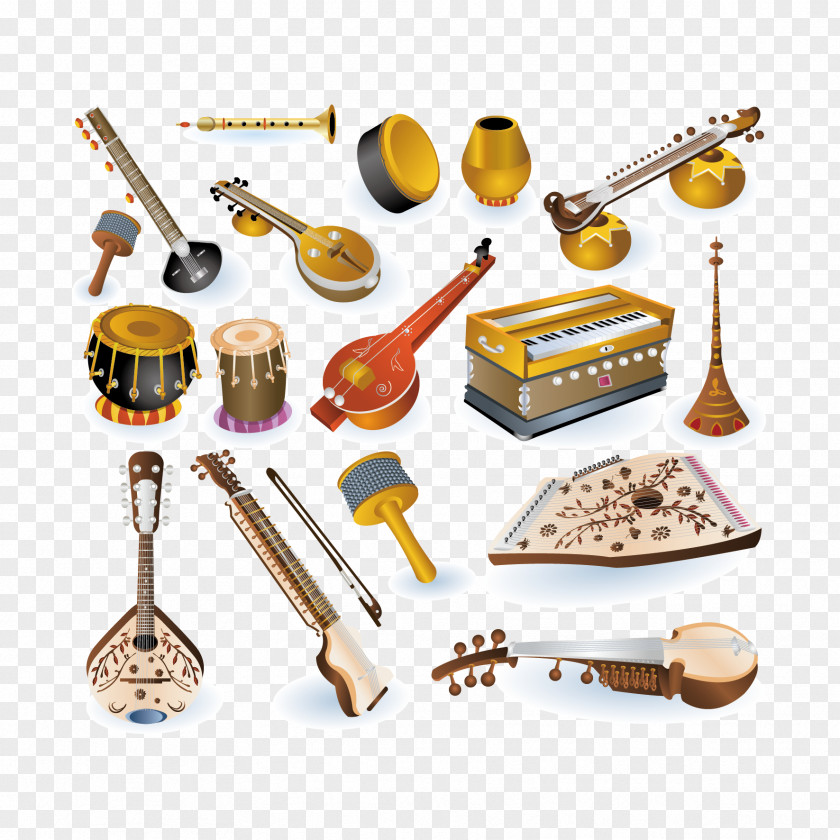 Vector Pistons And Flute Musical Instrument String Guitar PNG