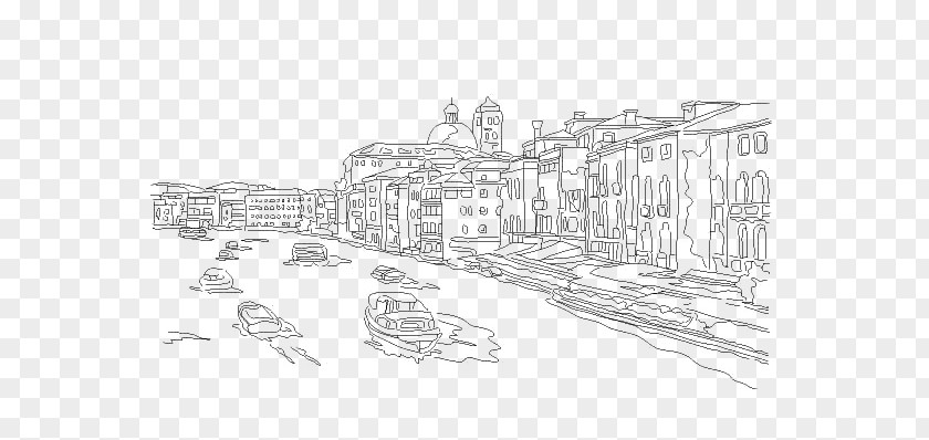 Building Urban Design Black And White Residential Area Sketch PNG