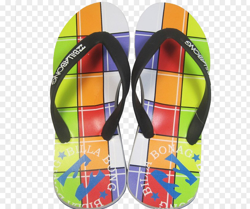 Color Stitching Sandals Flip-flops Icon PNG