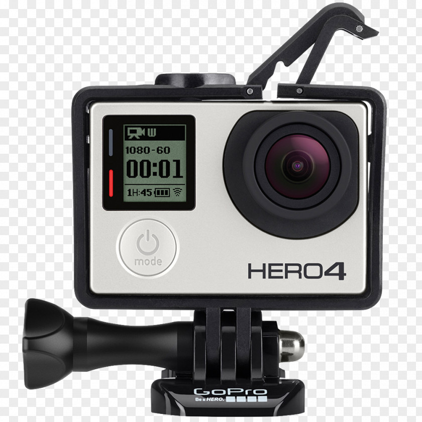 GoPro HERO4 Black Edition Silver Camera HERO5 PNG