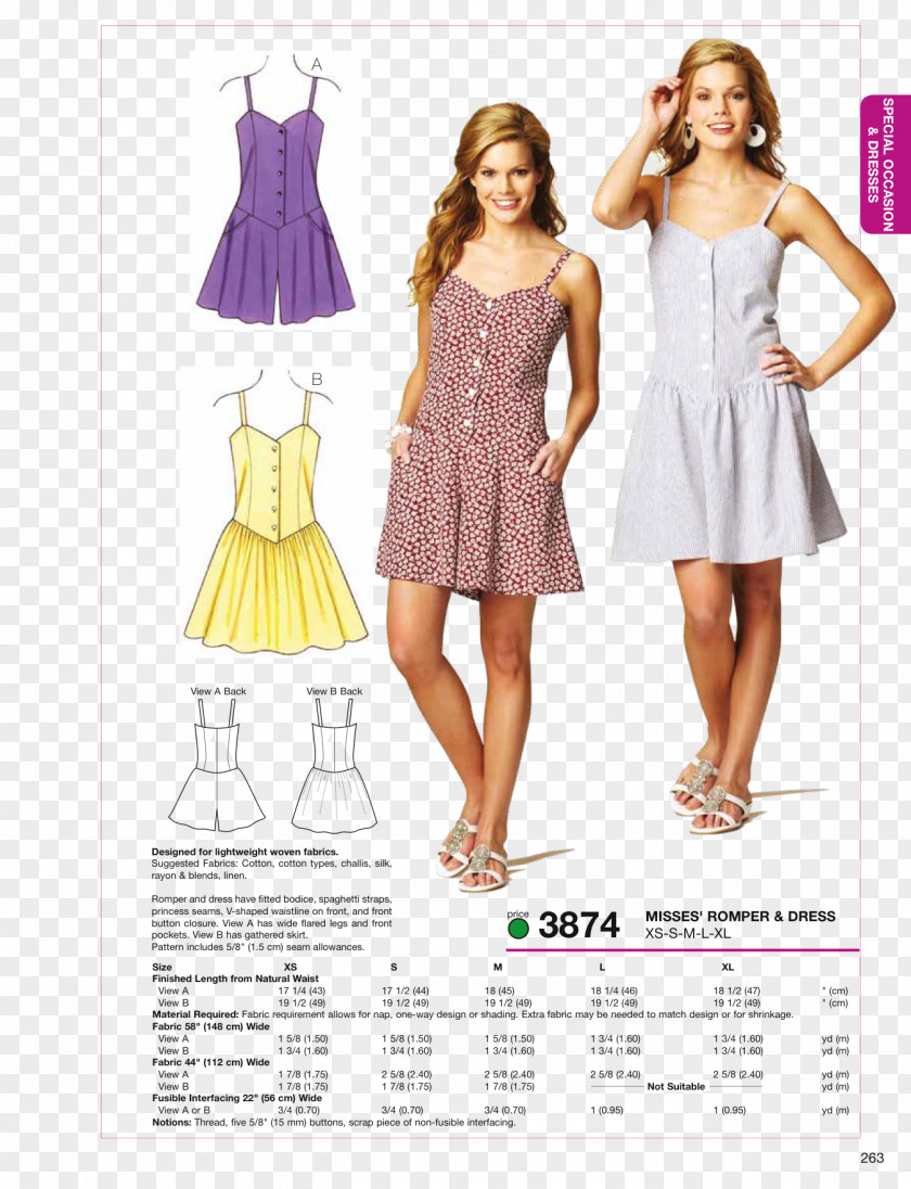 Sewing Needle Dress Seam Romper Suit Pattern PNG