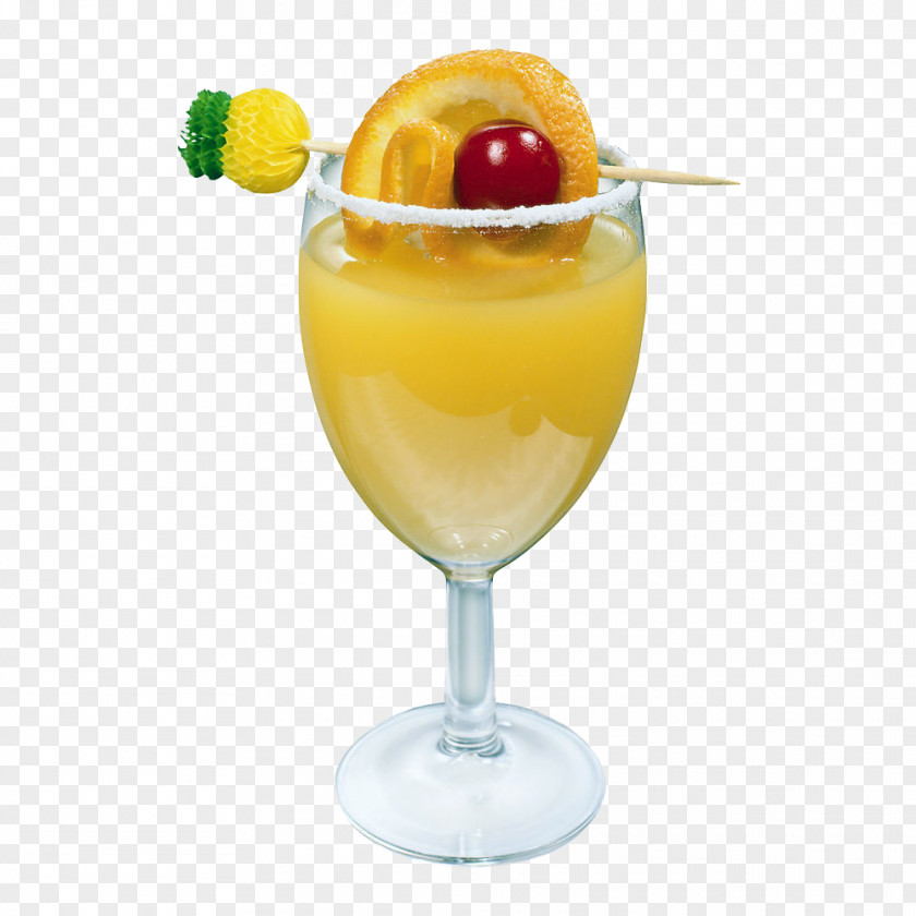 Creative Design Goblet Of Orange Juice Cocktail Clip Art PNG