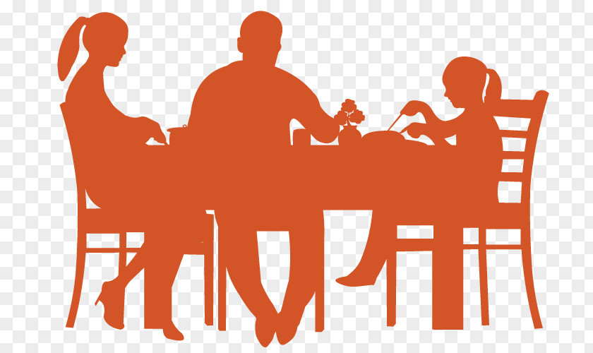 Eating Table Dining Room Dinner Silhouette PNG