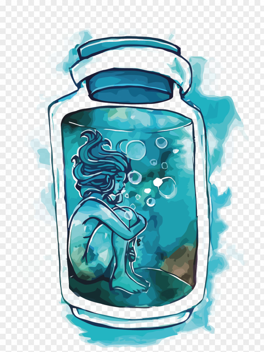 Vector Bottle Of The Wizard Bottled Water Glass PNG