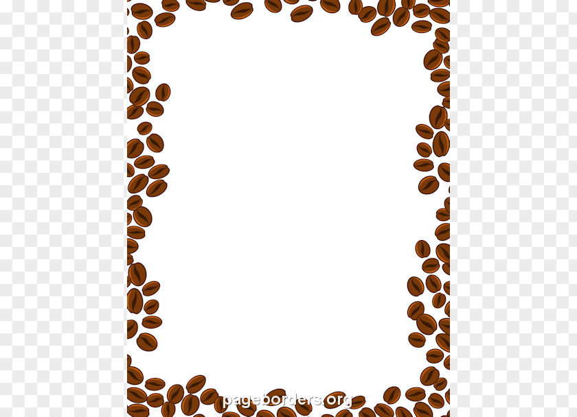 Brown Border Cliparts Coffee Bean Cappuccino Cafe Clip Art PNG