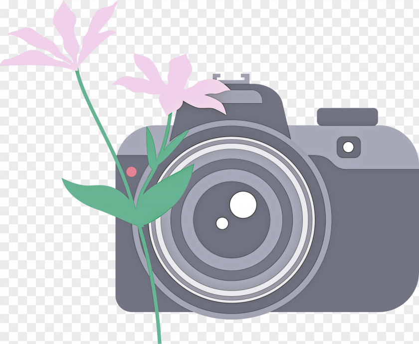 Camera Flower PNG