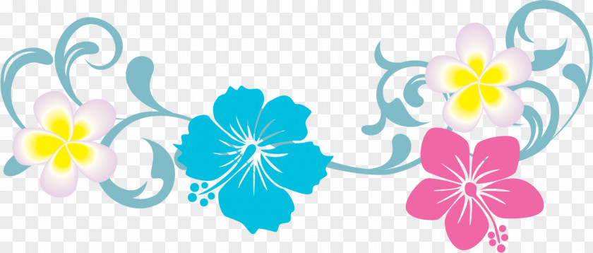 Design Floral Blue Flower PNG