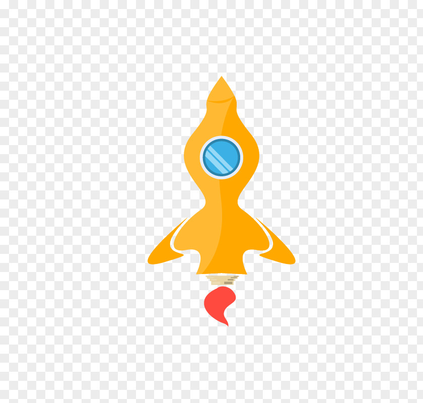 Orange Rocket Clip Art PNG